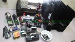 lot 156 image: Assorted office supplies as shown