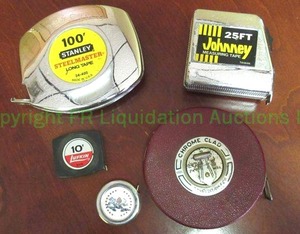 lot 121 image: Lufkin and Stanley measuring tapes