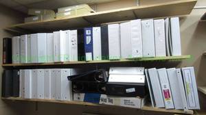 lot 118 image: 3 ring binders as shown generous quantity