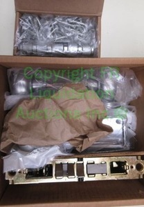 lot 86 image: Yale commercial door handle kit and door hinges