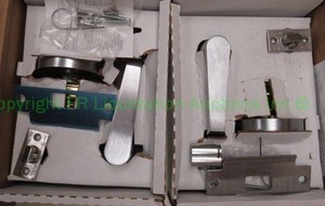 lot 85 image: Commercial door handles 2 count