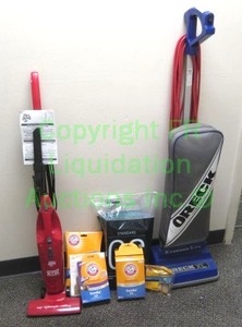 lot 61 image: Oreck commercial vacuum and Dirt Devil vac stick plus vacuum bags