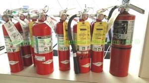lot 52 image: Assorted fire extinguishers
