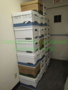 lot 20 image: Bankers boxes, generous quantity