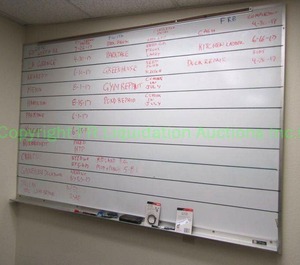 lot 24 image: Claridge large dry erase board