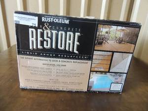 lot 75 image: Deck and concrete restore liquid armor resurface