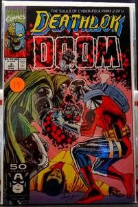 lot 17 image: DEATHLOK VS DOOM #3 THE SOULS OF CYBER-FOLK 1992 MARVEL COMICS $8