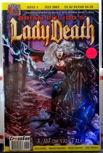 lot 21 image: Lady Death A Medieval Tale #5 2003 Pulido Fiorentino CrossGen  $7