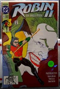 lot 28 image: FIRST EDITION - Robin II #1-1991  Variant  DC Comics Jokers Wild Batman
