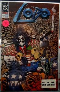 lot 33 image: Lobo #4 of 4 Alan Grant Simon Bisley 1991 Comic DC Comics MT
