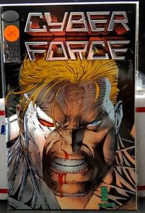 lot 65 image: CYBER FORCE #4 Silver Embossed Foil Cover (1993) Image Comics