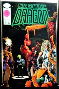lot 78 image: The Savage Dragon #6  1993 Image Comic Erik Larsen NMMT $7
