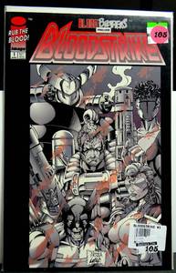 lot 105 image: FIRST EDITION - Bloodstrike #1 Blood Brothers Prelude Image Comics April 1993