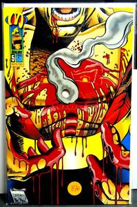 lot 156 image: Protectors # 5 - 1992 - Malibu Comics - (Forcebeam Hole Comic) NEVER READ