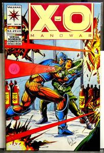 lot 163 image: X-O Manowar #20 (Sep 1993, Valiant) Jorge Gonzalez Paris Karounos $6