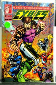 lot 173 image: FIRST EDITION - ULTRAVERSE EXILES #1 MALIBU COMICS 1993