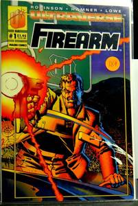 lot 189 image: FIRST EDITION - Malibu Ultraverse Firearm #1 (Sept,1993) Modern Age Comic Robinson Hamner Lowe