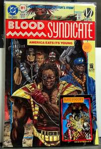 lot 211 image: FIRST EDITION - Blood Syndicate #1  MILESTONE 1993  WITH COLLECTORS CARD $10