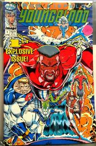 lot 219 image: FIRST EDITION - IMAGE COMICS ( # 1 ) ( YOUNGBLOOD-1st EXPLOSIVE ISSUE - APR 1992)