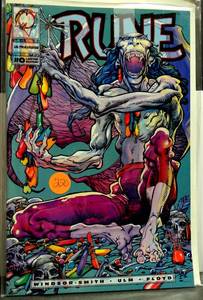lot 220 image: RARE - Rune (1994 series) #0 in Near Mint condition. Malibu comics $15