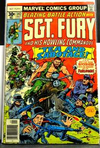 lot 280 image: RARE Sgt. Fury No. 142 September 1977 Marvel Comic Book $12