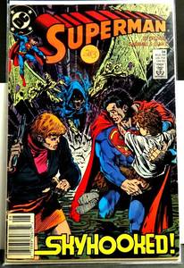 lot 283 image: NEWSTAND EDITION - SUPERMAN #34 AUG 1989 COMIC  DC COMICS  SKYHOOKED JIMMY OLSEN