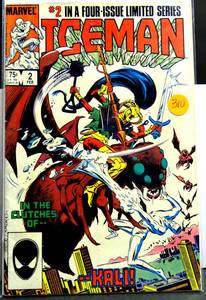 lot 310 image: VINTAGE 1985 MARVEL COMICS - ICEMAN IN THE CLUTCHES OF KALI - #2 FEB