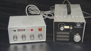 lot 28 image: Haake TP 32 Thermosistor & Dolan-Jenner Fiber-Lite 180 High Intensity Illuminator