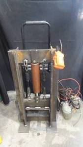 lot 74 image: Shop Made Hydraulic Forge-Press