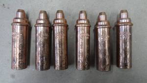 lot 200 image: Lot of 6 Victor, Bulldog HC 1100C Series Scrap Cutting Tips, 0330-0504 6-HDN