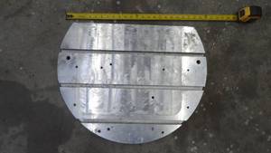 lot 201 image: 58 T-Slot Aluminum Table for Milling Machine, 24 x 1 58, HEAVY