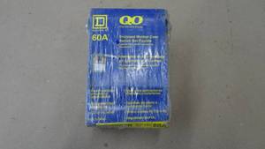 lot 168 image: Square D 60 Amp Molded Case Swith, 2 Pole, 240 VAC