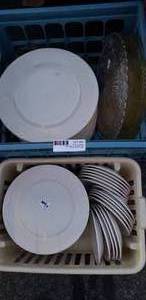 lot 90 image: White Plate Set and Platters, see pictures