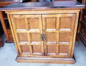 lot 15 image: Double Shelf Cabinet with Laminate Top
