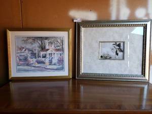 lot 21 image: Decorative Framed Wall Art (2 Total)