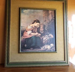 lot 26 image: The Little Fruit Seller Print by Murillo