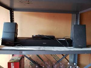 lot 57 image: Bose and infinity speakers Solo 5 TV Sound System