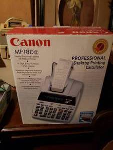 lot 119 image: Canon MP18D Desktop Printing Calculator