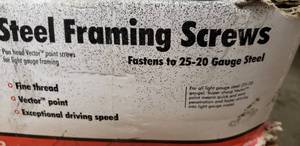 lot 120 image: Steel Framing Screws, 7x716, Pan Head #2 Phillips Recess