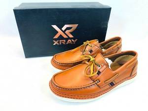 lot 4 image: X-Ray Moccasin XRW1765 Dress Shoes for Men - Slip On - Brown - Size 10 (NEW)