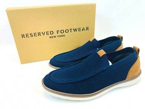 lot 6 image: Reserved Footwear New York Casual Shoes for Men - Slip On - Navy Blue - Size 13 (NEW)