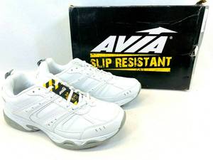 lot 7 image: AVI Union II Worker Shoes for Men - White - Size 9.5 (NEW)