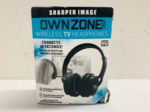 lot 31 image: Sharper Image OwnZone Wireless TV Headphones in Box
