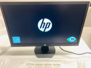 lot 46 image: HP 22 Computer Monitor V22 FHD 1080p (Tested and working, includes power cable)