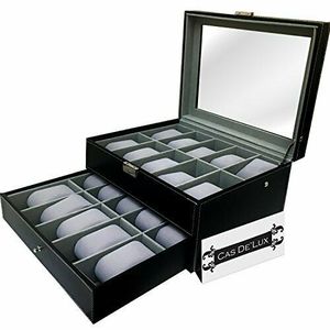 lot 103 image: Cas DeLux Premium 20 Slot Watch Display Box
