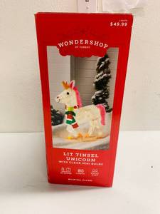 lot 124 image: Unicorn Christmas Decoration Outdoors