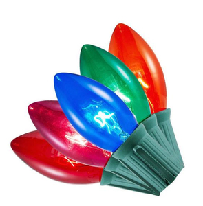 lot 133 image: 25ft - Multi-Color Outdoor Christmas Lights C9 (NEW)
