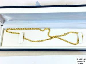 lot 60 image: 10K Gold Gain 16 Solid Rope 3mm