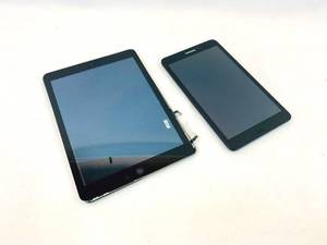 lot 168 image: Apple iPad Air and Galaxy Tab 8 (As Shown - Dead Tables for Parts or Repair)