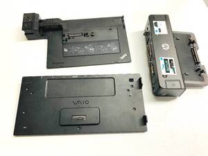 lot 177 image: Docking Stations HP, Lenovo, Sony - 3 Units